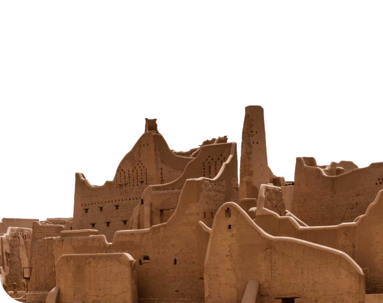 Traditional mud-brick architecture in Riyadh